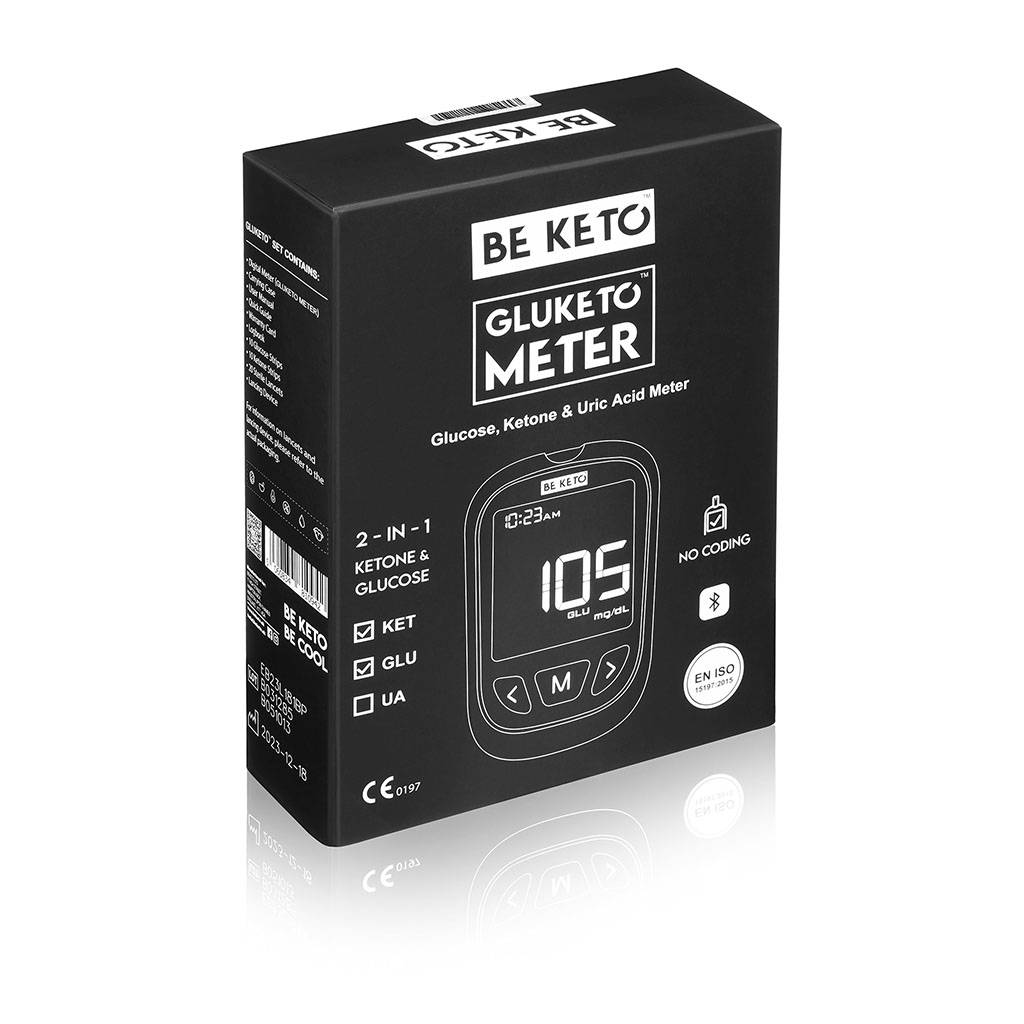 GluKeto Meter Blodsocker- och ketonmätare (Starter Pack) BeKeto