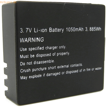 Easypix Akku für Easypix GoXtreme Impulse Li-Ion 3,7 Volt 1050 mAh sch