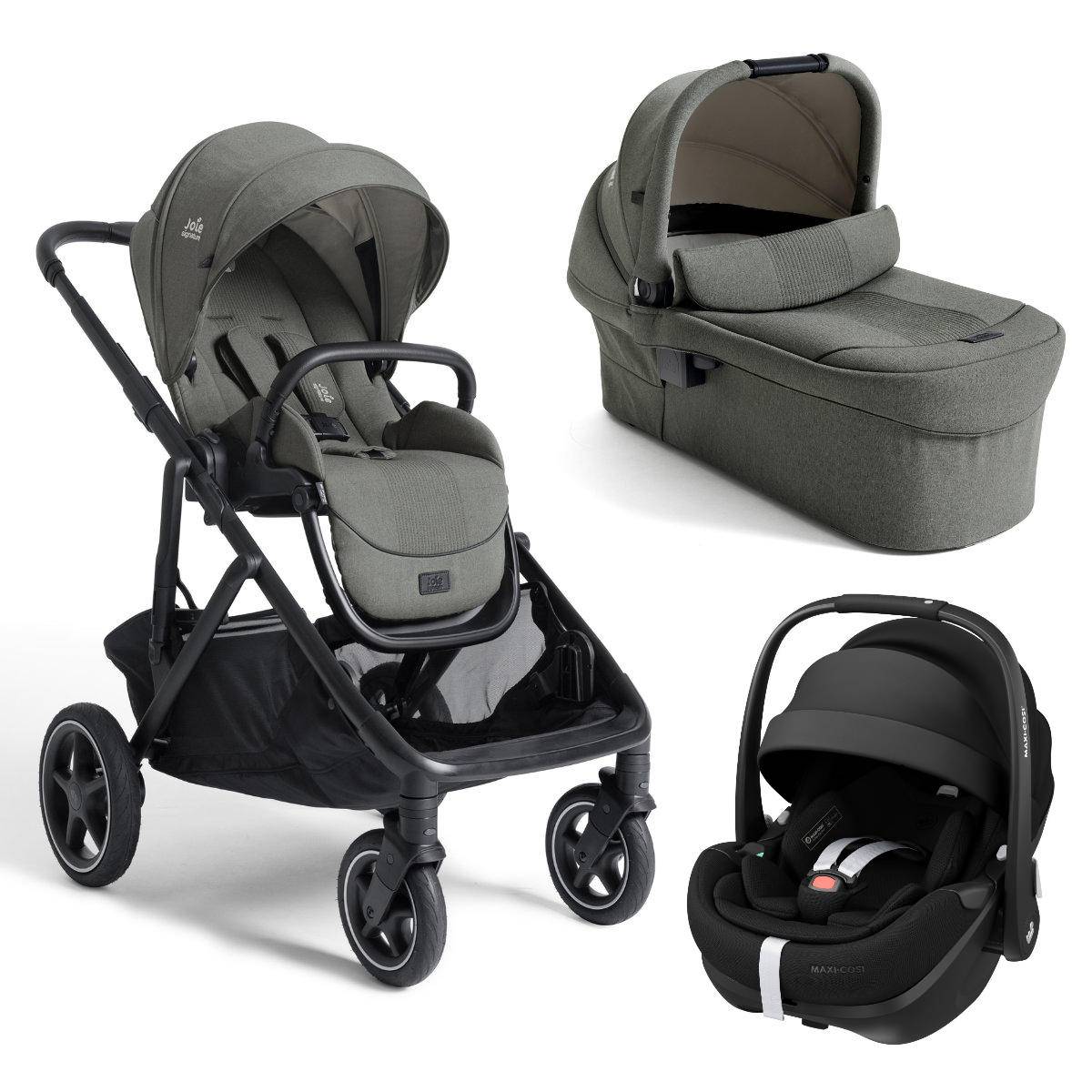 Joie Signature Versiti Stroller Set 3-in-1 incl. Maxi Cosi Pebble 360 Pro2 Infant Car Seat - Evergreen