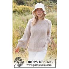 222-29 Just Right by DROPS Design DOWNLOAD OPSKRIFTEN HER Strikket bluse i 1 tråd DROPS Air. Arbejdet strikkes ovenfra og ned med raglan og snoninger. Størrelse S - XXXL. Pinde og tilbehør lægges i kurven separat. Se alle opskrifter fra DROPS her. .