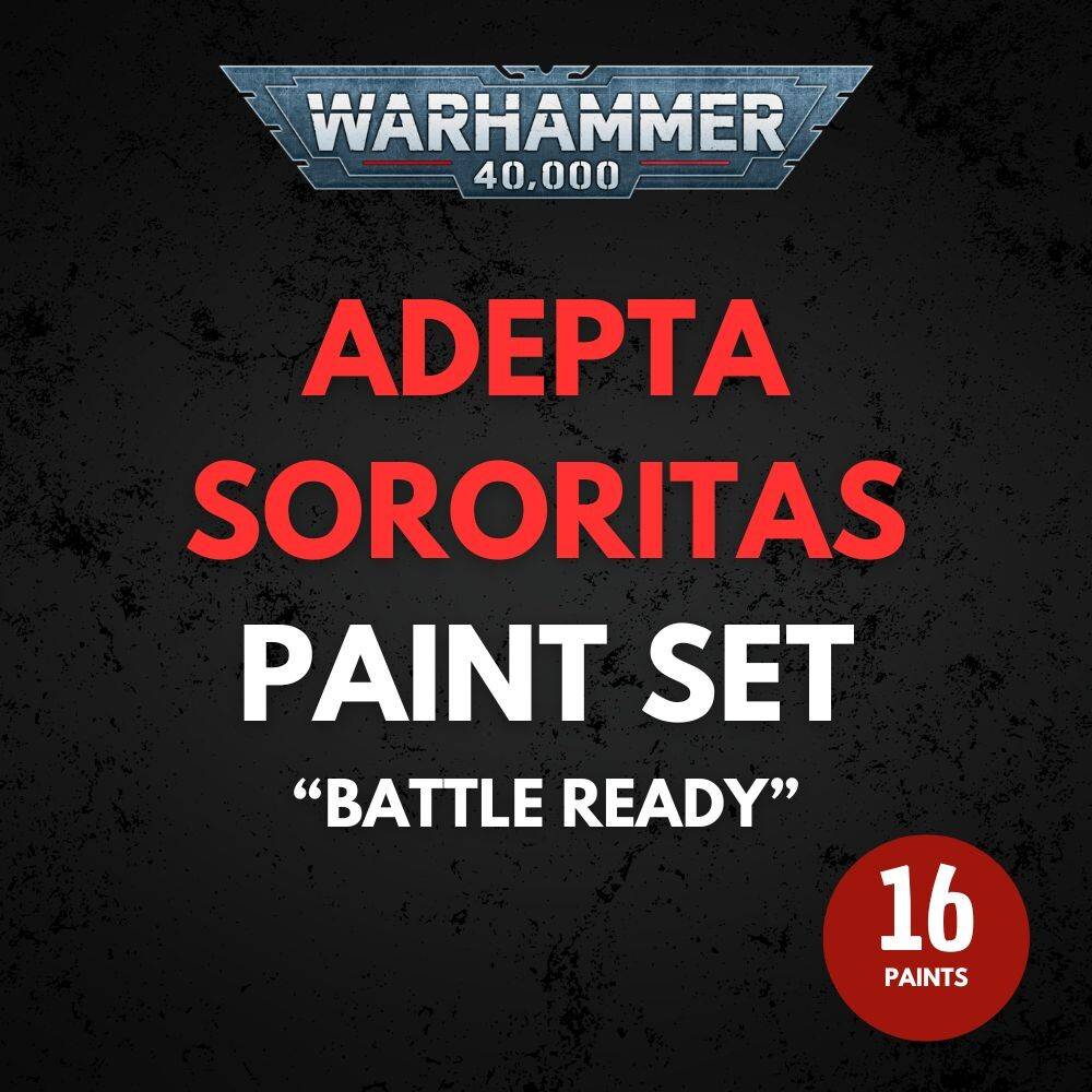 Adepta Sororitas Paint Set Warhammer 40K - Battle Ready.