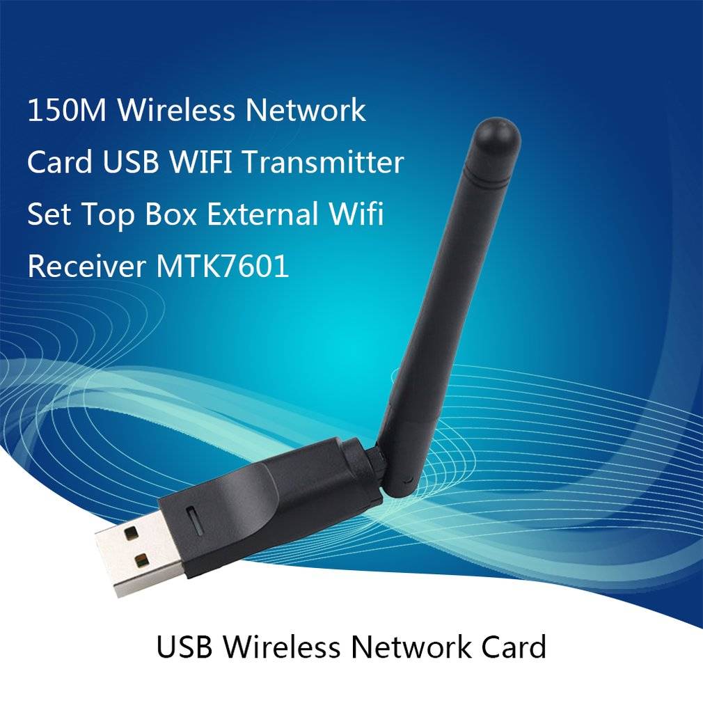 Mtk 7601 usb wifi-antenn trådlöst nätverkskort usb 2.0 150 mbps 802.11b/ g/n lan-adapter med roterbar antenn
