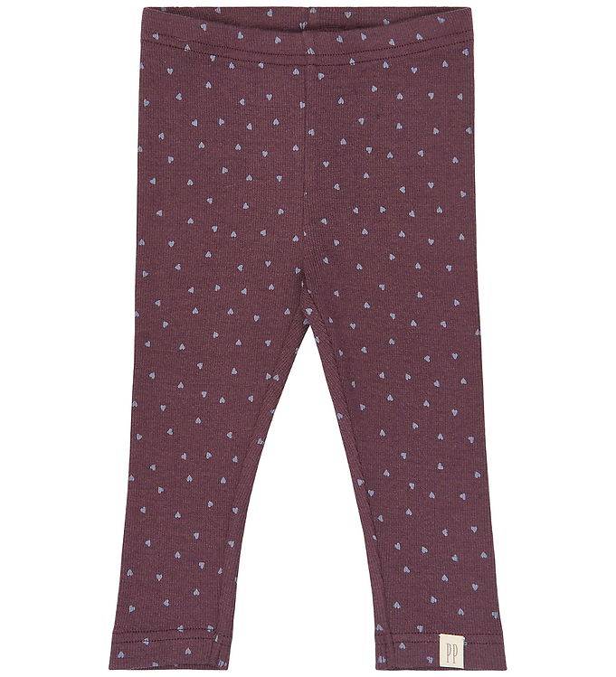 Petit Piao Leggings - PPSonja - Huckleberry Heart AOP - Petit Piao - 3 år (98) - Leggings