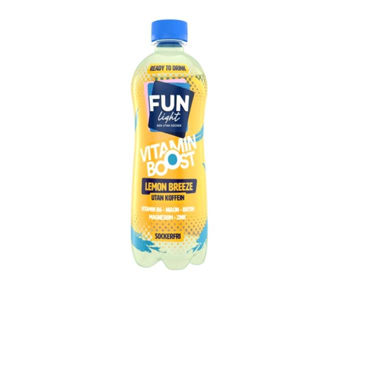 Fun Light Lemon Breeze koffeinfri 500 ml