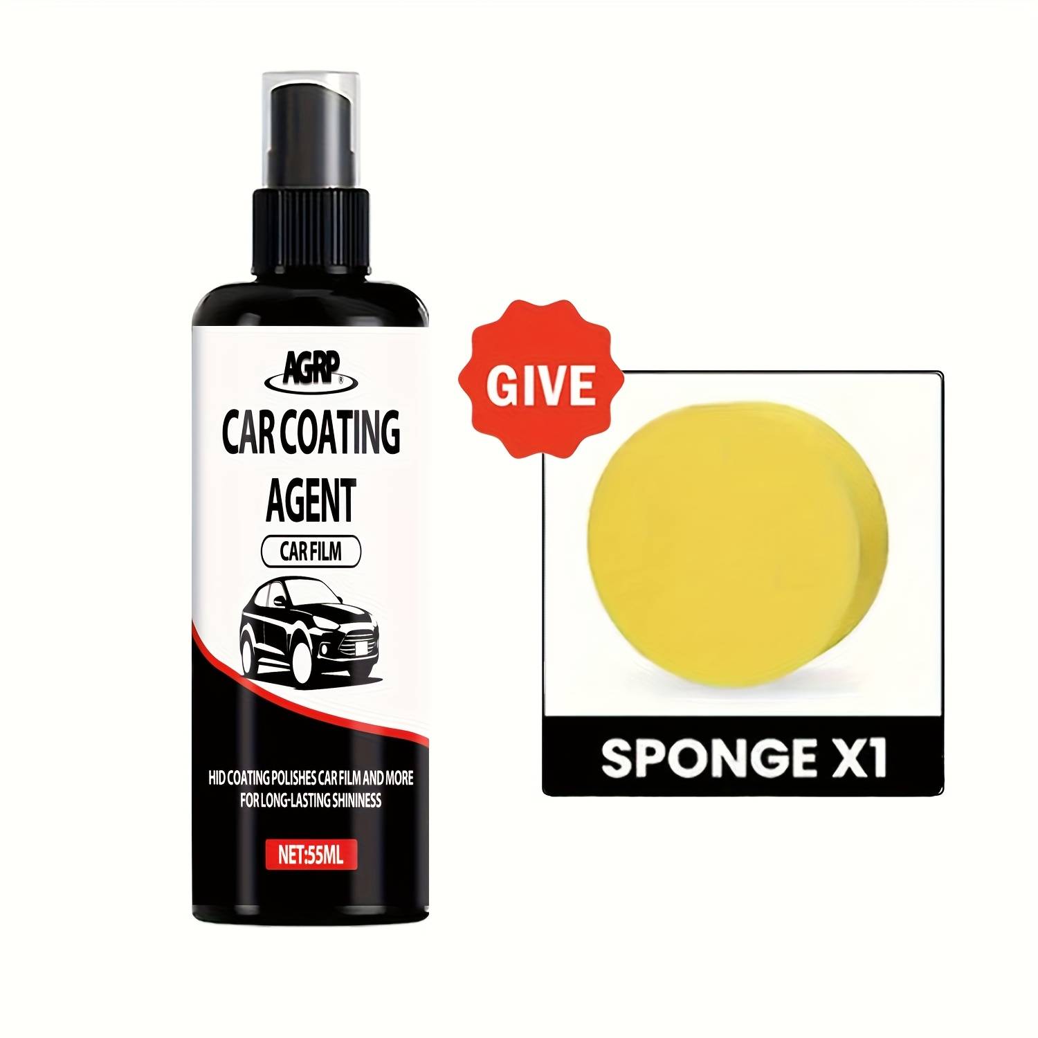 TEMU 1 Bottle Of Nano-ceramic Automotive Paint Coating Spray - Quick Coloring, High-quality Scratch-resistant And - Long-lasting Gloss Effect - Suitable For All Vehicles - Coating, High-