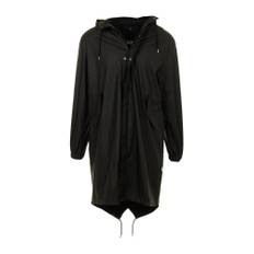 Rains, Kappa, Herr, Svart, S, Svart Fishtail Parka Kappa