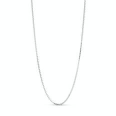 Box Chain Necklace 1,45 mm - Silver Sterling 925 (45-52 cm)