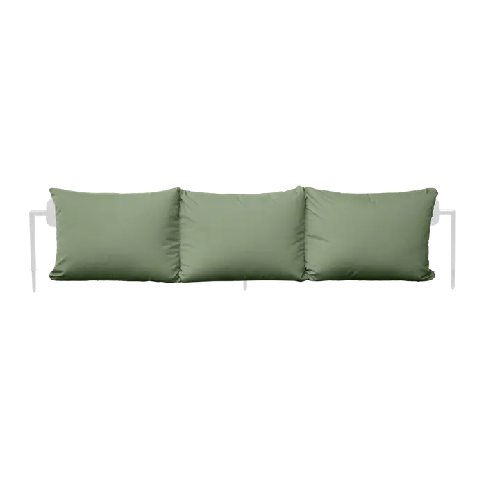 Fermob, Rivage Sunlounger Backrest - 01 Cotten White / Cactus- Plain weave - Sunbrella Natté quality fabric