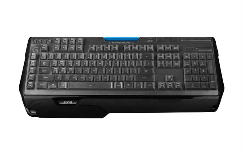 Genomskinliga silikon-tangentbordsskydd för logitech g910 orion/g pro /mk850/g913 g915 g813 g815 gaming-tangentbord - G913 g915 109- tangent