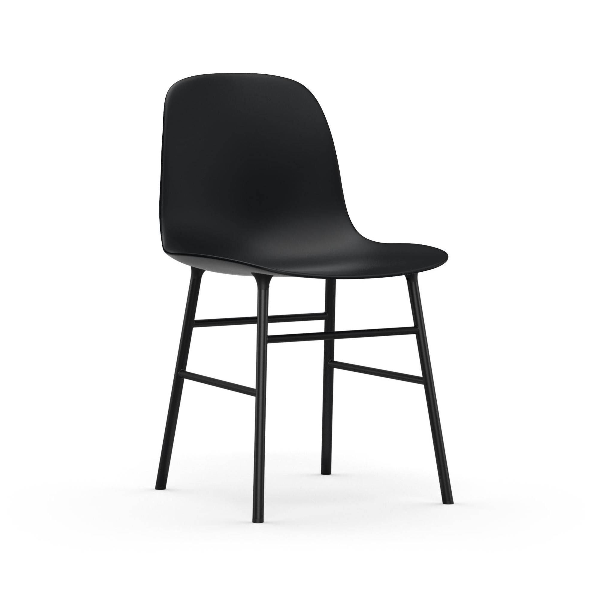 Form Spisebordsstol Sort/Sort Stål