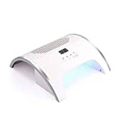 Nail Dust Collector 2 i 1 80W Nail Dammsugare UV LED Nail Lamp Nail Torktor Manikyr Rengöring Extractor Machine Salon Art Verktyg med kraftfulla fläktar och dammuppsamlingspåsar