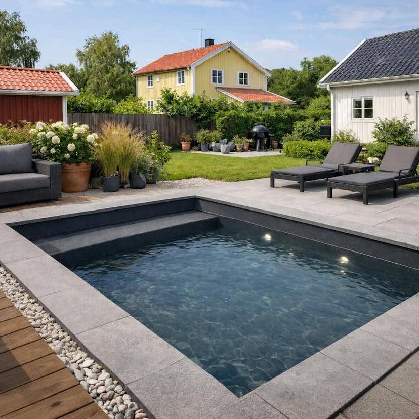 Poolpaket Planet Pool Thermoblock CF Block Premium 600 x 300 x 150 cm, Butterfly Blue