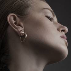 Infinity Simple Small Hoop. Creole. Gold plated. Danish Copenhagen