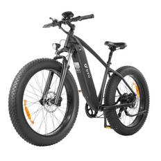 DYU King750 Electric Bike for Adult,750W 26 Fat Tire Electric Mountain Bicycle with Removable 48V 20Ah Battery, 7-Speed Dual Shock Absorber svart