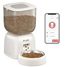 PUPPY KITTY Automatisk Kattmatare med WiFi-App - 3L Foderautomat, Rostfritt Stål & 10s Inspelningsfunktion