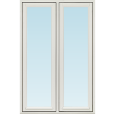 Svenska Fönster SF sidohängt fönster 980x1480mm 2-luft, insida trä utsida trä, 3-glas  (10x15)