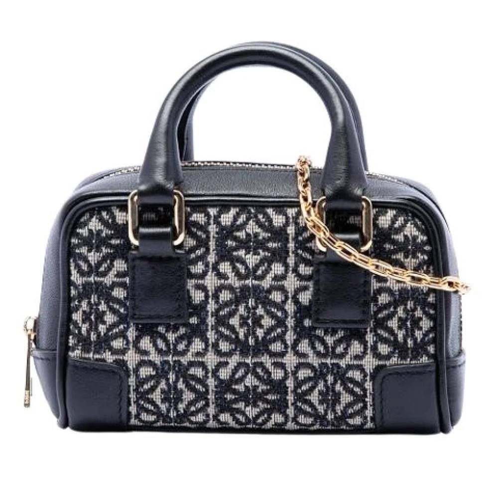 Loewe Pre-owned Pre-owned Nano Amazona Håndtaske - Vintage - Dame - Sort - ONE SIZE - Uld