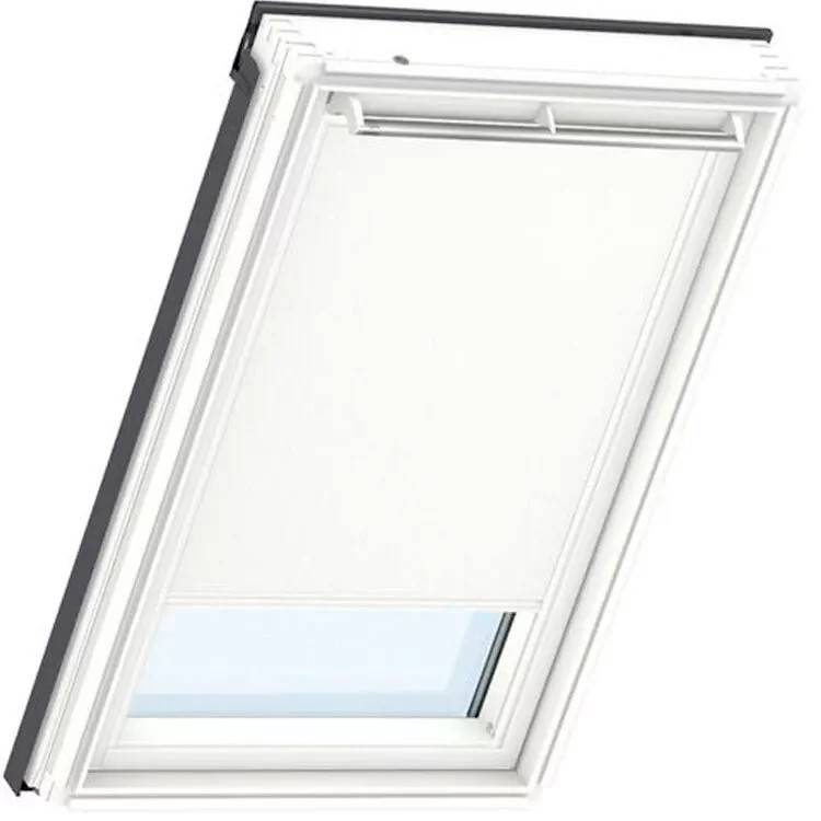 Velux mørklægningsgardin elek. DML MK04 1025 78x98cm hvid, elektrisk m/hvid skinne