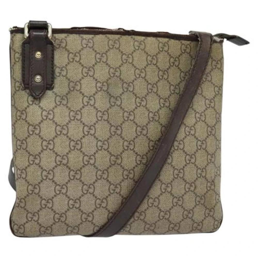Gucci Vintage Pre-owned Laeder gucci-tasker - Vintage - Dame - Beige - ONE SIZE - Uld
