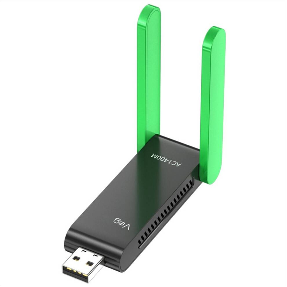 5G Wi-Fi-modtager Dual Band Bluetooth WIFI-adapter 1400M trådløs USB 3.0 netværkskortantenne til pc/bærbar computer Win10