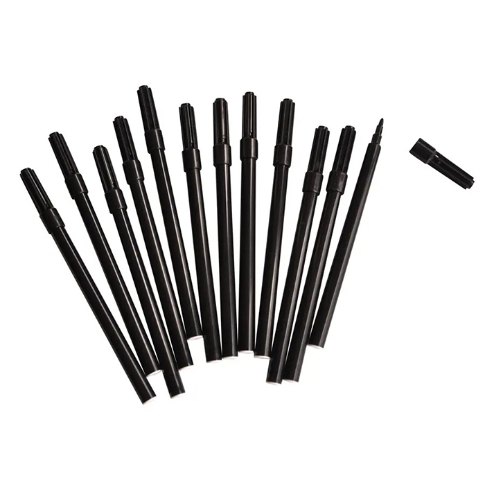 Tuschpenna PlayBox Smal Fiberspets svart 12st/fp