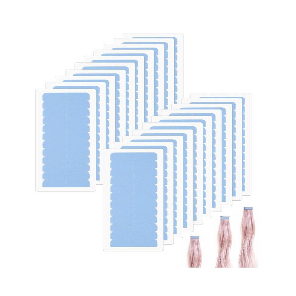 20 Set Hair Extension Tape Double Sided Hair Tape, Adhesive Replacement Tape for Hair Extensions, Human Hair Tape Tabs