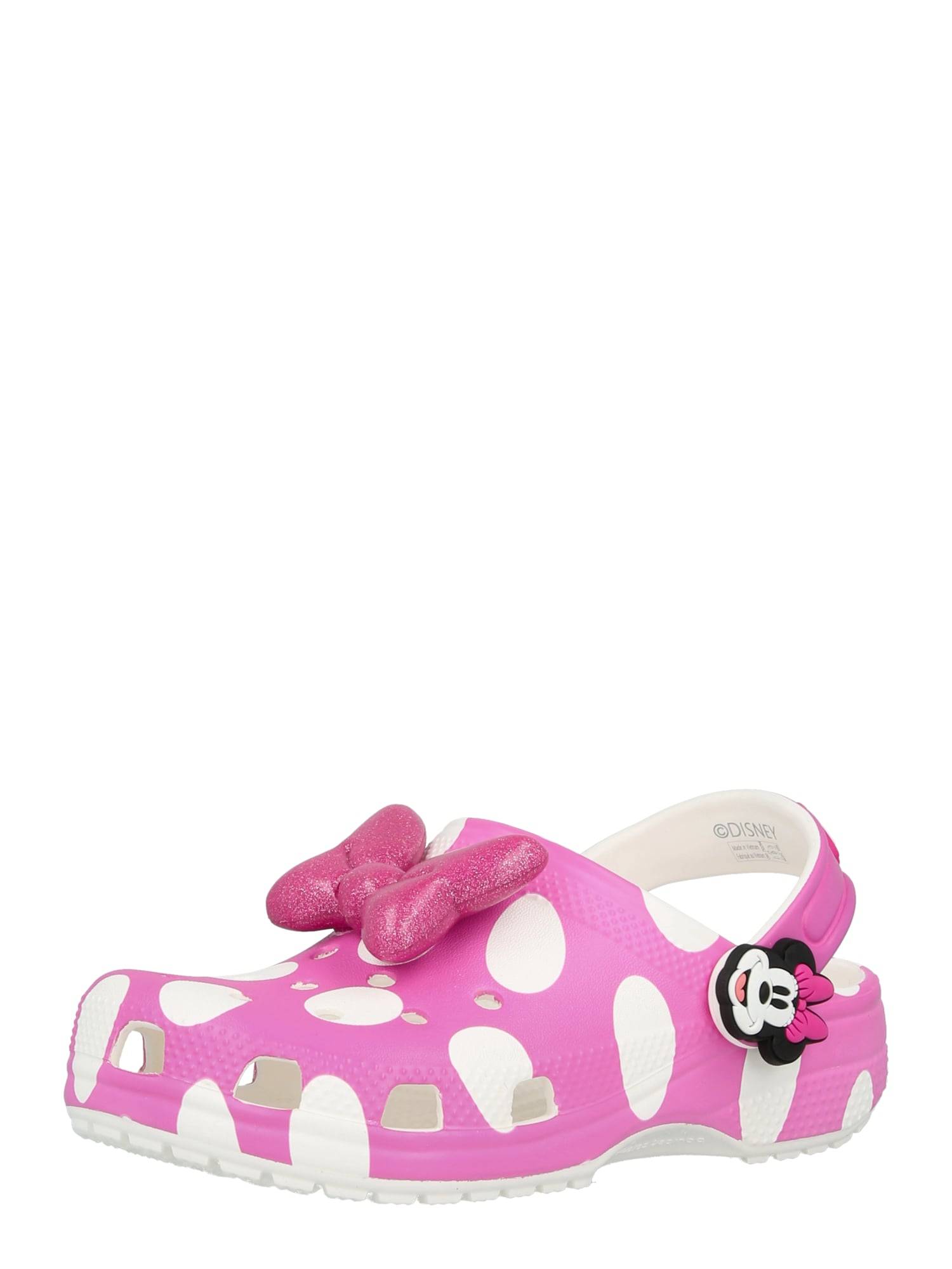 Crocs Öppna skor 'Minnie Mouse Cls' rosa / vit