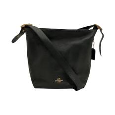 Coach Pre-owned, Pre-owned, Dame, Sort, ONE SIZE, Læder, Brugt glat læder bucket taske