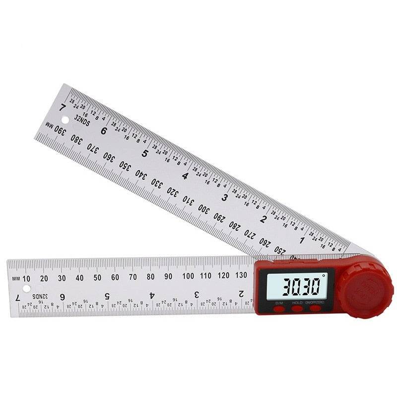 AngleMaster - Digital vinkelmåler för precis mätning - Vit / 200mm