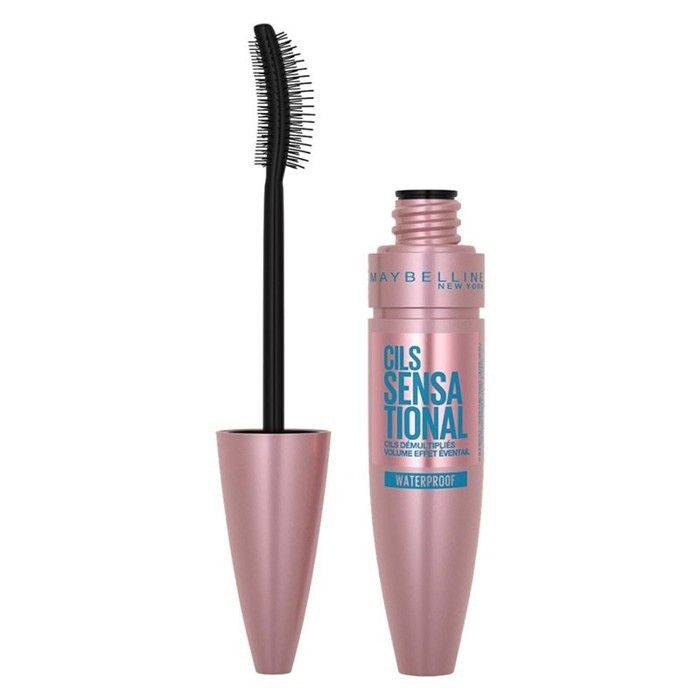 Mascara - GEMEY MAYBELLINE - Lash Sensational Vattentät - Långa och voluminösa fransar - Känsliga ögon svart