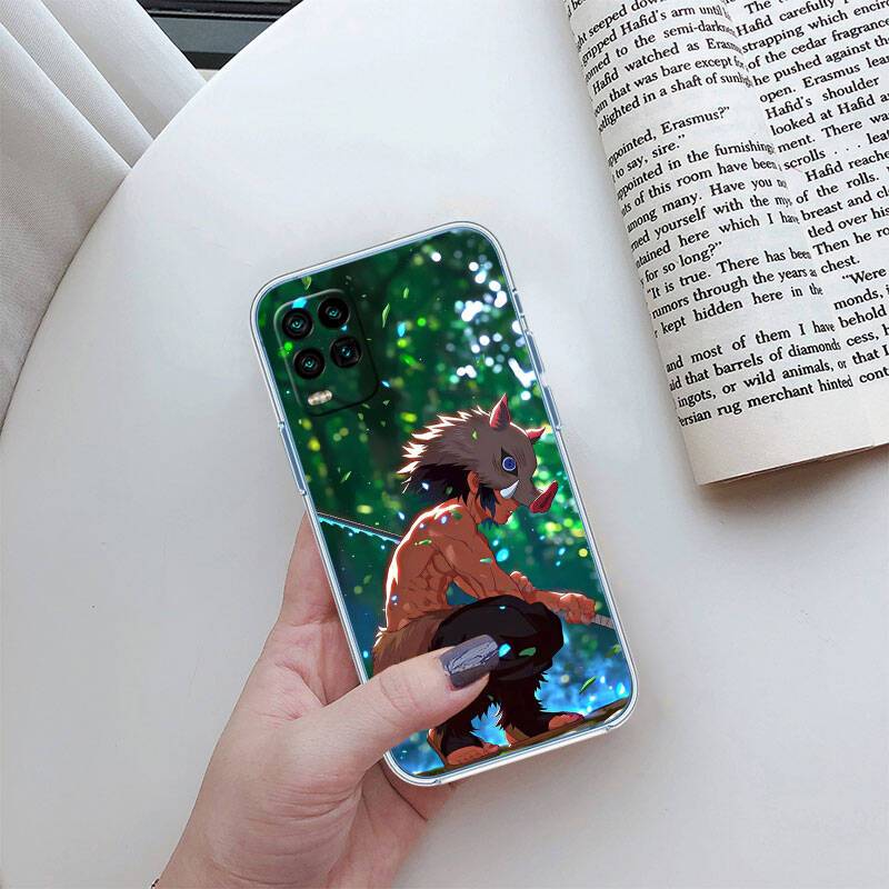 MH38 Demon Slayer Phone Case for Motorola Edge 20 30 S30 40 50 Fusion Lite Plus Pro Neo Ultra One Power Action Macro Hyper Vision Zoom Moto Edge 30 Ultra mörkblå
