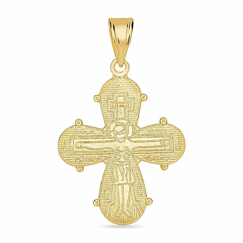 18 x 30 mm dagmarkors i 14 karat guld - Amoré - Vedhæng