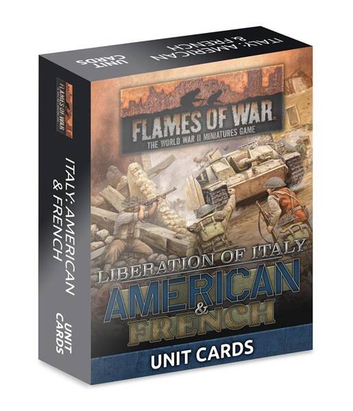 Flames of War - Liberation of Italy: American and French Unit Card Pack (69 cards)