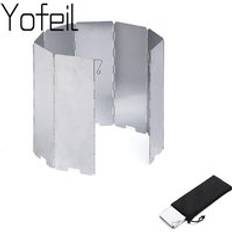 8 plattor aluminiumlegering vikbar utomhus camping matlagning spis gasspis vindruta vindruta vindruta