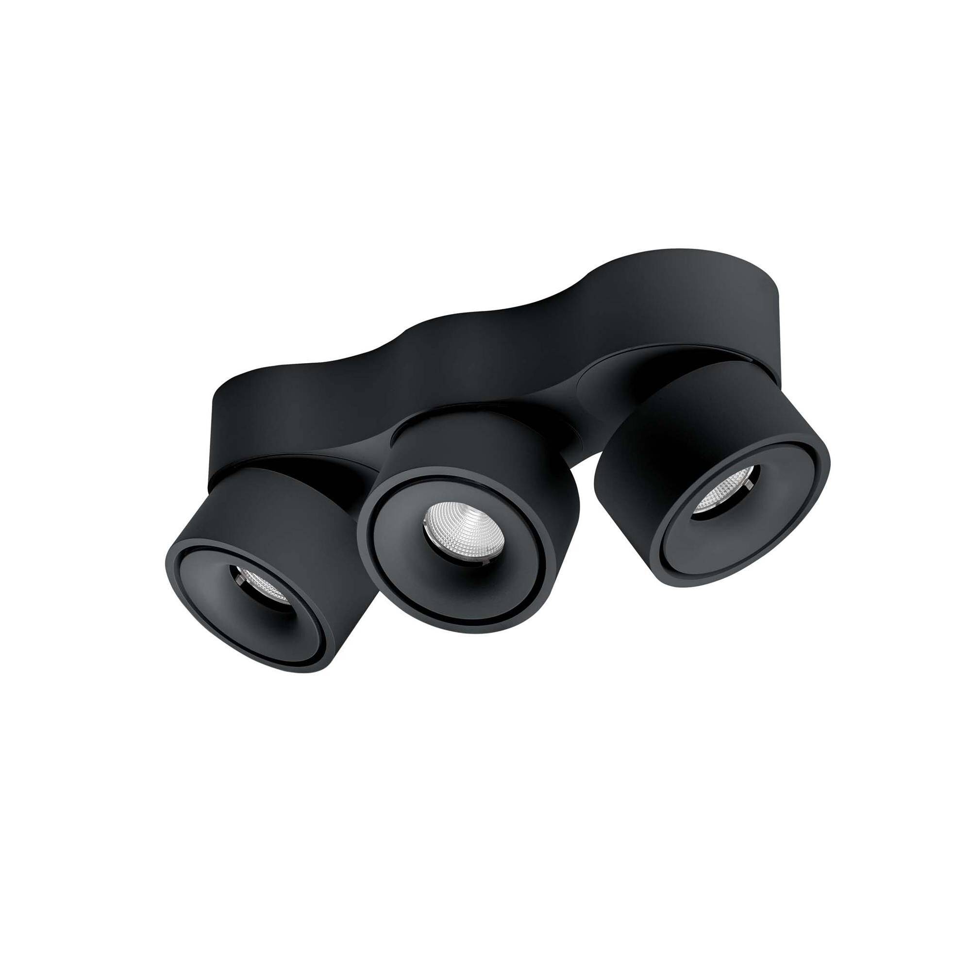 Easy Triple Spot With Hole W3100 Svart