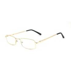 Vitallite Unisex MOD. 502 BLUE BLOCK ORO/01 Läsglasögon Metall Guld Fyrkantig Anti-blått ljus