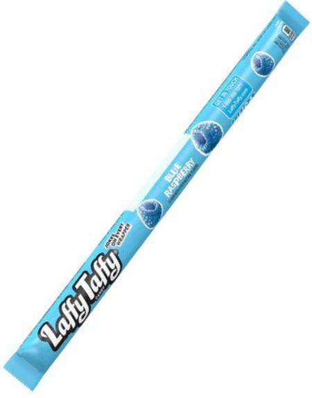 Laffy Taffy Blue Rasberry - Karamelstang med Smag af Blå Hindbær 23 Gram (USA Import)