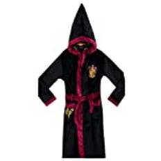 Harry Potter-badrock Gryffindor för pojkar, svart, 10-11 år