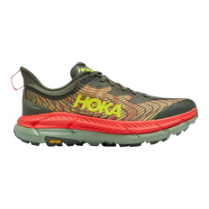 Hoka Mafate Speed 4 Trail Running Shoes - Thyme/Fiesta / 8.5