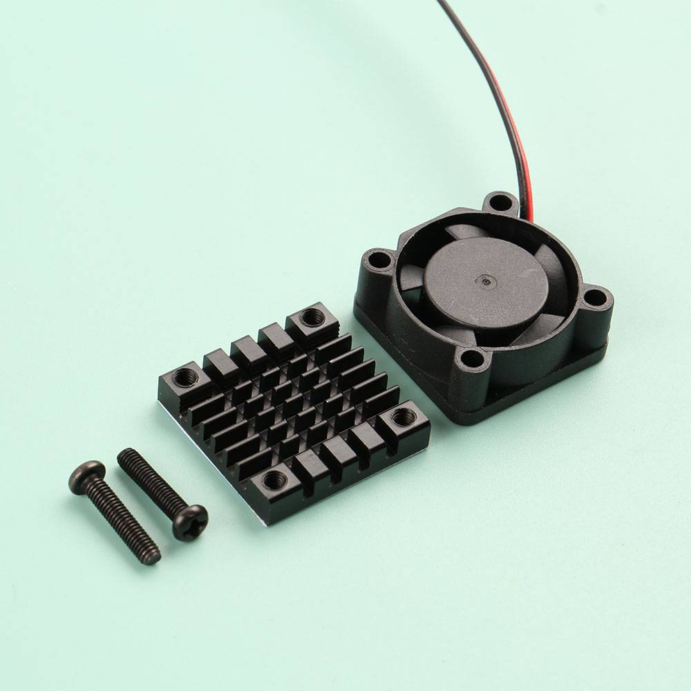 25x25mm 25*50mm Heatsink and 5V 12V Cooling Fan Combination Aluminum Radiator Small Cooler for PCB Raspberry Pi RPI