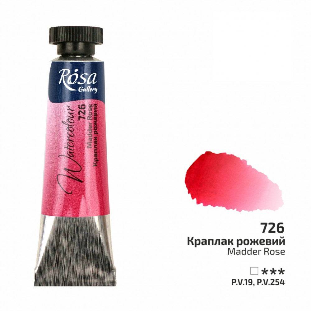 Rosa Gallery akvarellfärg tub 10 ml 726 Madder Rose