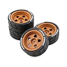 LICHIFIT 4st/1 set Classic Drift Tire RC Däck för HPI Ken Block 1/10 RV Rally för Ford Mustang Classic 1965 RC Car Modifieringsdel