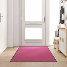 vidaXL Dørmåtte Pink og Sort 120 x 250 cm Polyamid og PVC