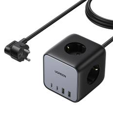 Ugreen 65W DigiNest Cube Uttag, 2xUSB-C, 2xUSB-A, 3xAC