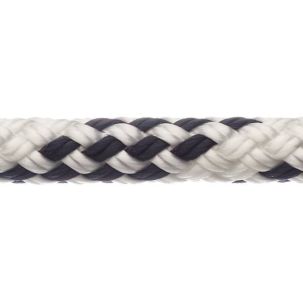 Robline Sirius 300 Fald/Skøde, 8mm Hvid/Blå - 1 mtr