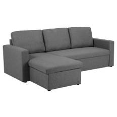 Lucas Sovesofa M. Chaiselong, Mørkegrå (Vendbar) 83 Cm 222 Cm Fra My Home