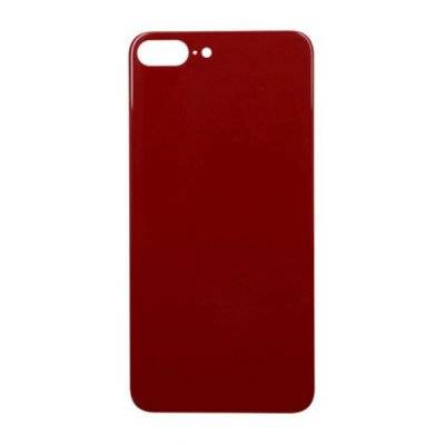 iPhone 8 Plus Baksida Glas med Självhäftande tejp OEM - Röd