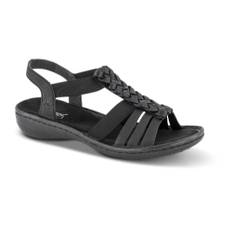 Rieker, Skor, Dam, 36 EU, Dekorerad Sandal med Antistress Teknologi - black (36 EU)