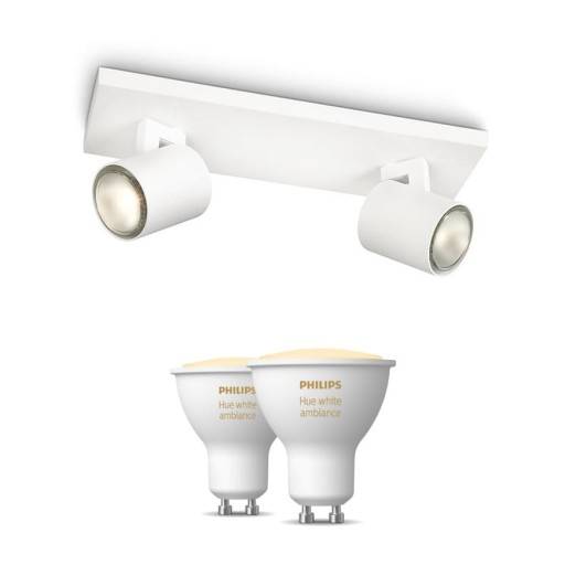 Philips Runner spotlampe, 2 spots, Hue White Ambiance pærer