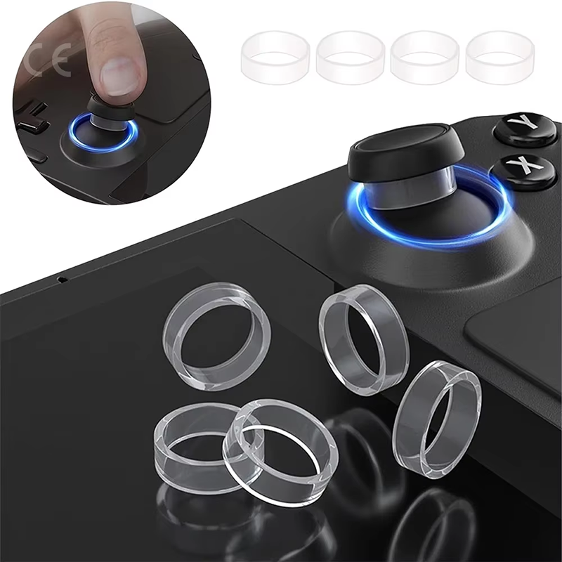4/8pcs Elastic Protective Joystick Rubber Ring for PS5/ PS4/ Xbox/ Switch Pro/ Steam Deck/Rog Ally Rocker Silicone Ring Cover